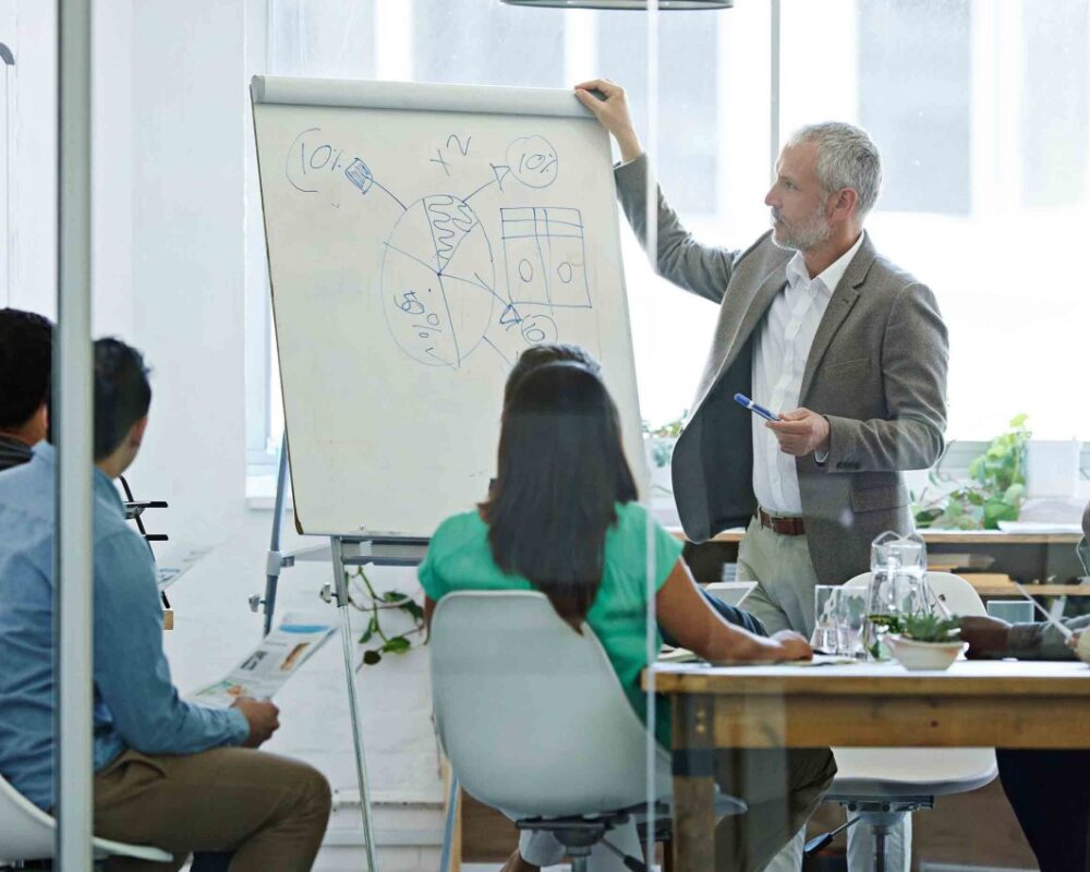 Un gruppo di partecipanti al corso di sicurezza sul lavoro a Verona. L'immagine rappresenta un'aula formativa in cui vengono fornite le competenze necessarie per garantire un ambiente di lavoro sicuro e conforme alle normative.